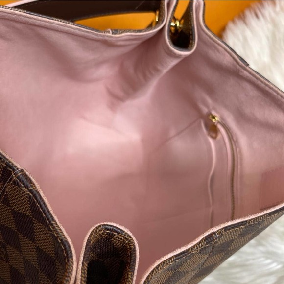 💎✨Authentic✨💎Louis Vuitton Caissa Rose Ballerine Damier Ebene - Picture 11 of 15